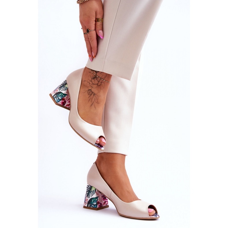 Step in style Lodičky Model Lewski Boty 2608/K Béžová Perła - Krok ve stylu béžový 1