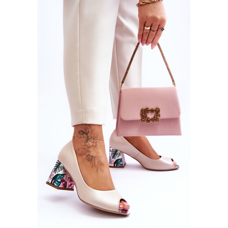 Step in style Lodičky Model Lewski Boty 2608/K Béžová Perła - Krok ve stylu béžový 2