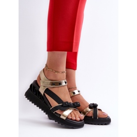 Step in style Sandály Model Da CR956 Gold - Krok ve velkém stylu žluť 1