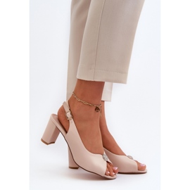 Step in style Sandály Model Trasea 24SD98-6785 Béžová - Krok ve velkém stylu béžový 1