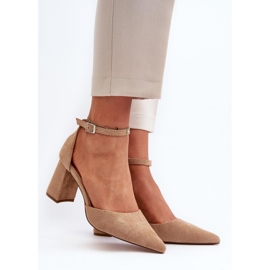Step in style Lodičky Model Halene Y2385-1 Béžová - Krok ve velkém stylu béžový 1