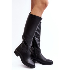 Step in style Boty Model Aviare YY51 Black - Krok ve velkém stylu černá 1