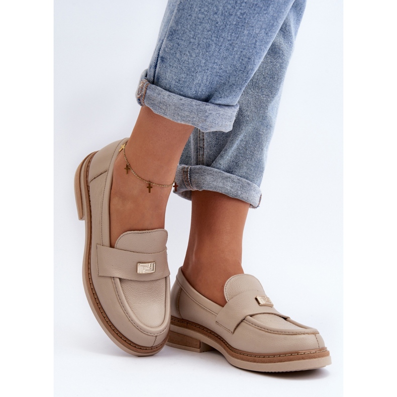 Step in style Mokasíny Model Zazoo 20165 Béžová - Krok ve velkém stylu béžový 1