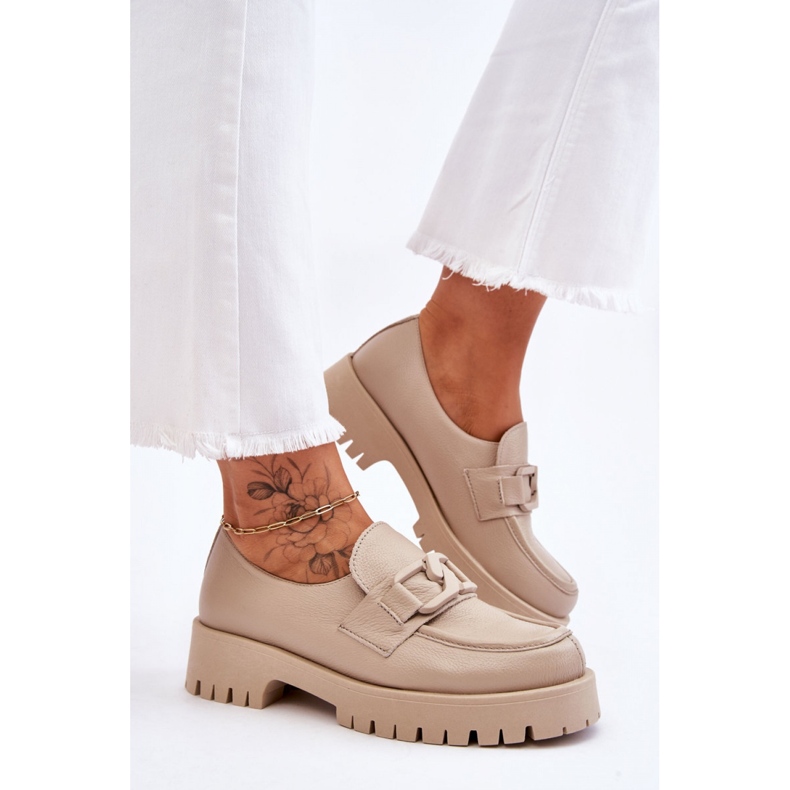 Step in style Boty Model Loafers Rayhan 20089 Béžová - Krok ve stylu béžový 2