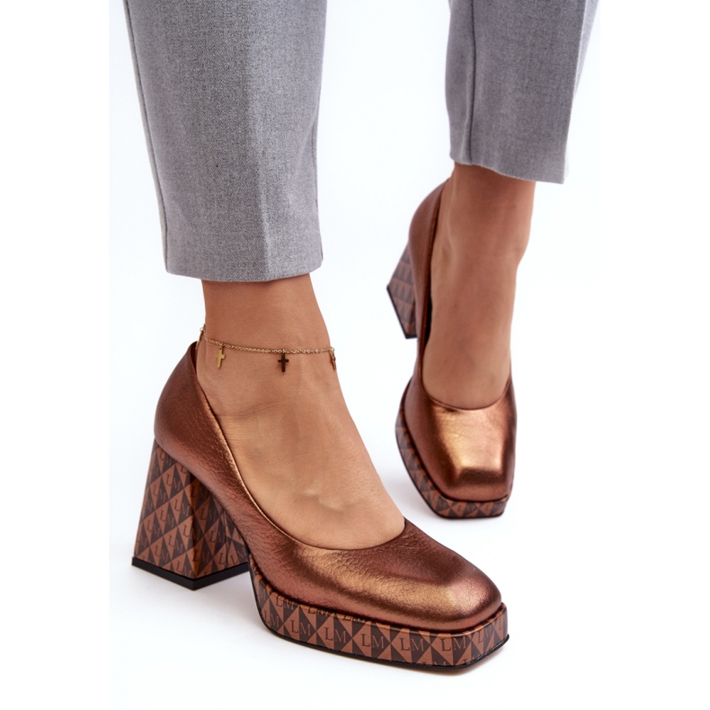 Step in style Lodičky Model Laura Messi 259/819-821 Copper - Krok ve velkém stylu hnědý 1