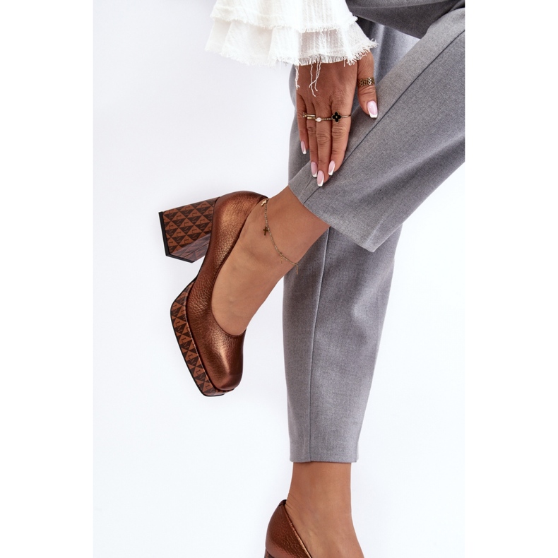 Step in style Lodičky Model Laura Messi 259/819-821 Copper - Krok ve velkém stylu hnědý 2