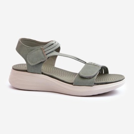 Step in style Sandály Model Eladora 24SD06-7056 Zelená - Krok ve velkém stylu zelený 2