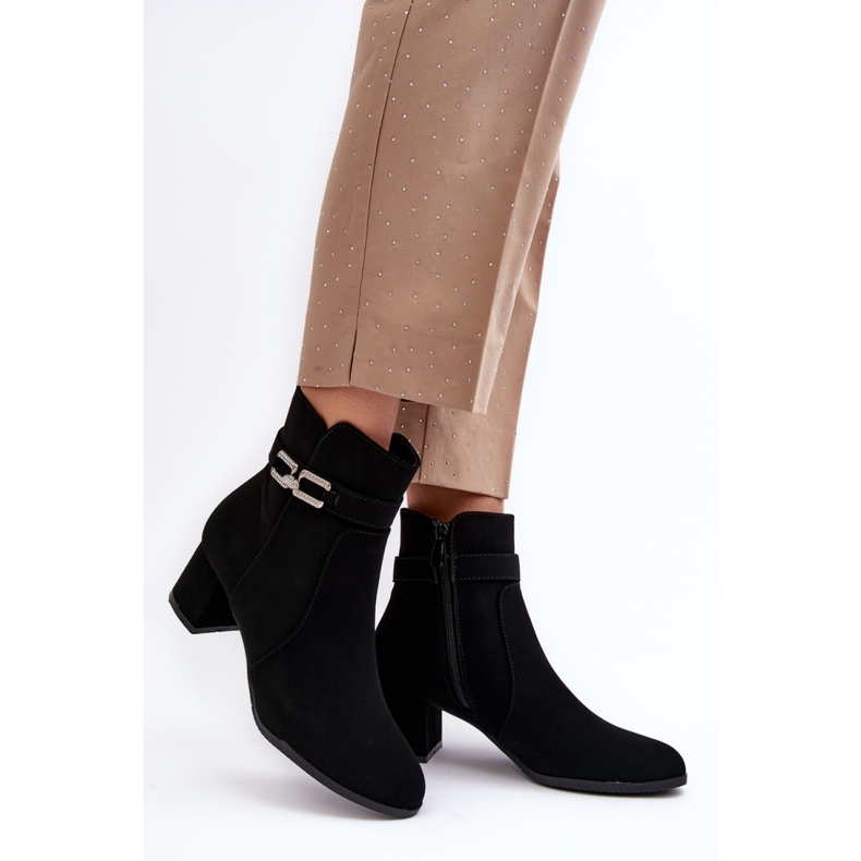 Step in style Boty Model Numissa S-1106 Black - Krok ve velkém stylu černý 1