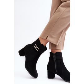 Step in style Boty Model Numissa S-1106 Black - Krok ve velkém stylu černá 2