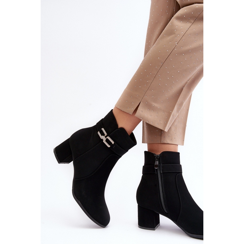 Step in style Boty Model Numissa S-1106 Black - Krok ve velkém stylu černý 2