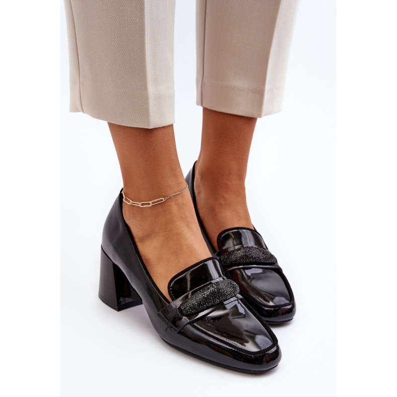 Step in style Lodičky Model Samassa 58308 Black - Krok ve velkém stylu černý 1