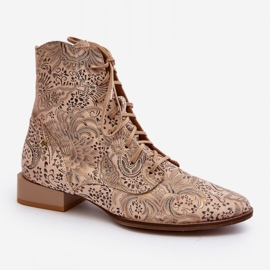 Step in style Kozačky Model Maciejka 06391-04 Béžová - Krok ve stylu béžový 2