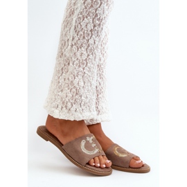 Step in style Sandálové žabky Model S.Barski KV27-052 Hnědá - Krok ve stylu hnědý 1 Step in style Sandálové žabky Model S.Barski KV27-052 Hnědá - Krok ve stylu hnědý 1