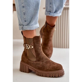 Step in style Kozačky Model Bervena SZ103 Brown - Krok ve stylu hnědý 1