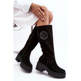 Step in style Boty Model Lewski 3367 Black Suede - Krok ve velkém stylu černý 1