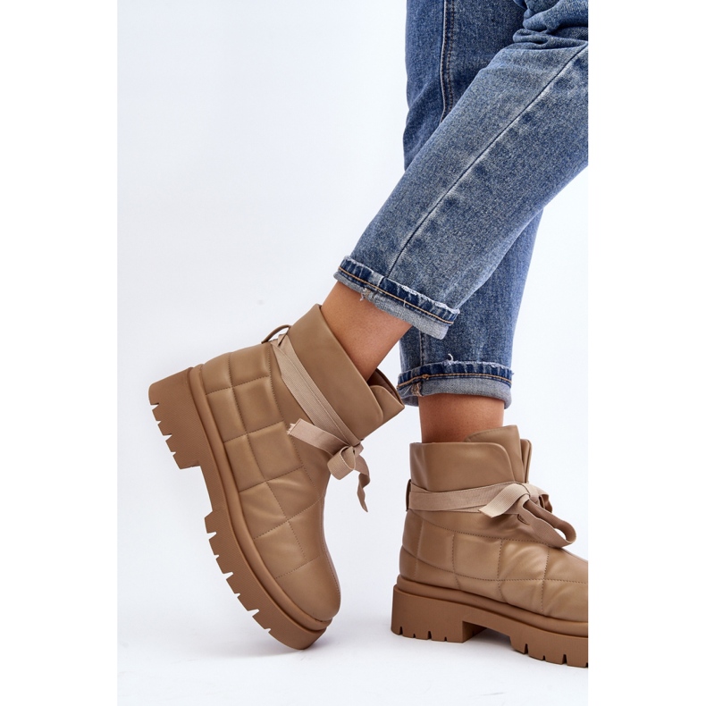 Step in style Boty Model Bizzanti NS307 Khaki - Krok ve velkém stylu béžový 2