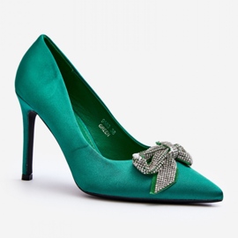 Step in style Vysoké podpatky Model Fairine 9563 Green - Krok ve velkém stylu zelená 1