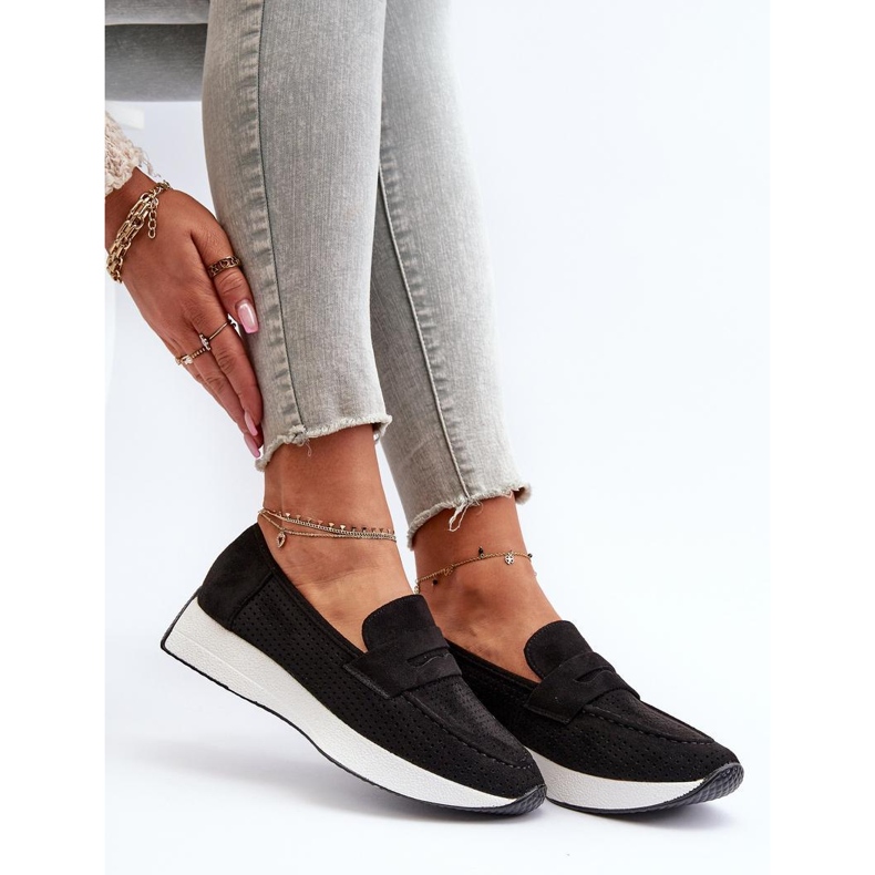 Step in style Mokasíny Model Inesqua 22-325 Black - Krok ve velkém stylu černý 1