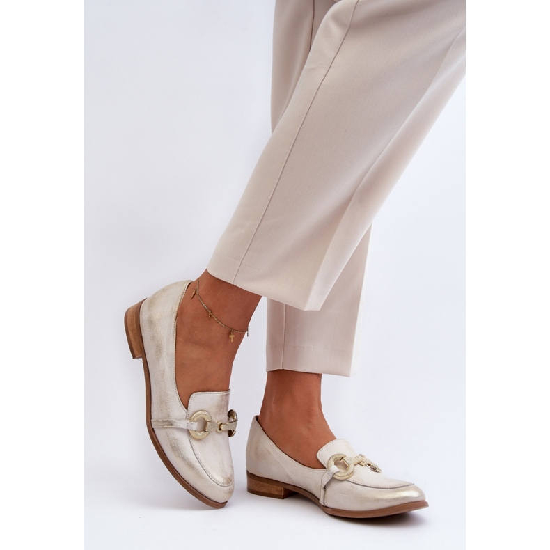 Step in style Mokasíny Model Zazoo 2880/004 Gold - Krok ve stylu žlutá 2