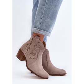 Step in style Boty Model Zazoo 3426 Cappuccino - Krok ve velkém stylu béžový 1