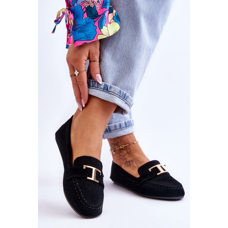 Step in style Mokasíny Model Carly GO-105 Black - Krok ve velkém stylu černý 1