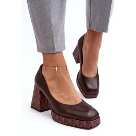 Step in style Lodičky Model Laura Messi 259/236-820 Hnědá - Krok ve velkém stylu hnědý 1