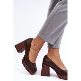 Step in style Lodičky Model Laura Messi 259/236-820 Hnědá - Krok ve velkém stylu hnědý 2