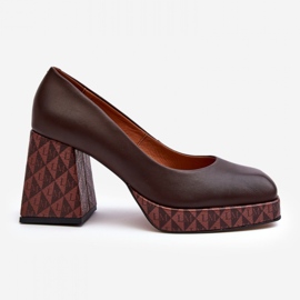 Step in style Lodičky Model Laura Messi 259/236-820 Hnědá - Krok ve velkém stylu hnědý 3