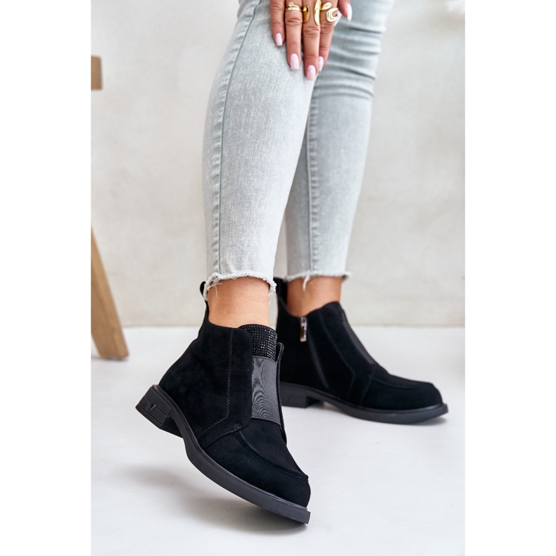 Step in style Model Da JC42-23 Černé kozačky - Krok ve velkém stylu černý 1