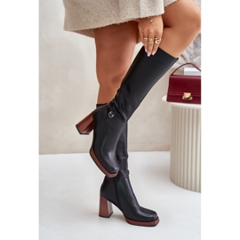 Step in style Model Da JC42-39 Černé kozačky - Krok ve velkém stylu černá 3