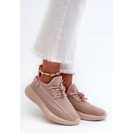 Růžové dámské nazouvací sportovní boty růžový 1