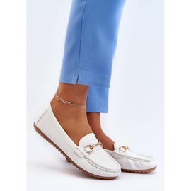 Mokasíny NN22-986 Bílé bílý 1