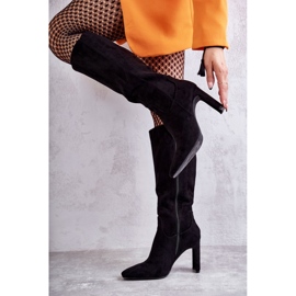 Černé boty pro ženy na sloupku černá 1 Černé boty pro ženy na sloupku černá 1