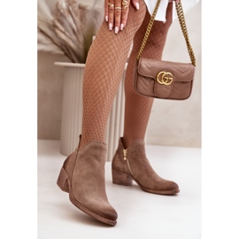 Step in style Boty Model Zazoo 60475 Dark Beige - Krok ve velkém stylu béžový 1