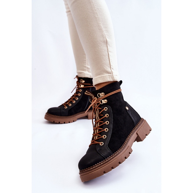 Trappery boty Model Alette 22BT35-5063 Black - Step in style černý 2