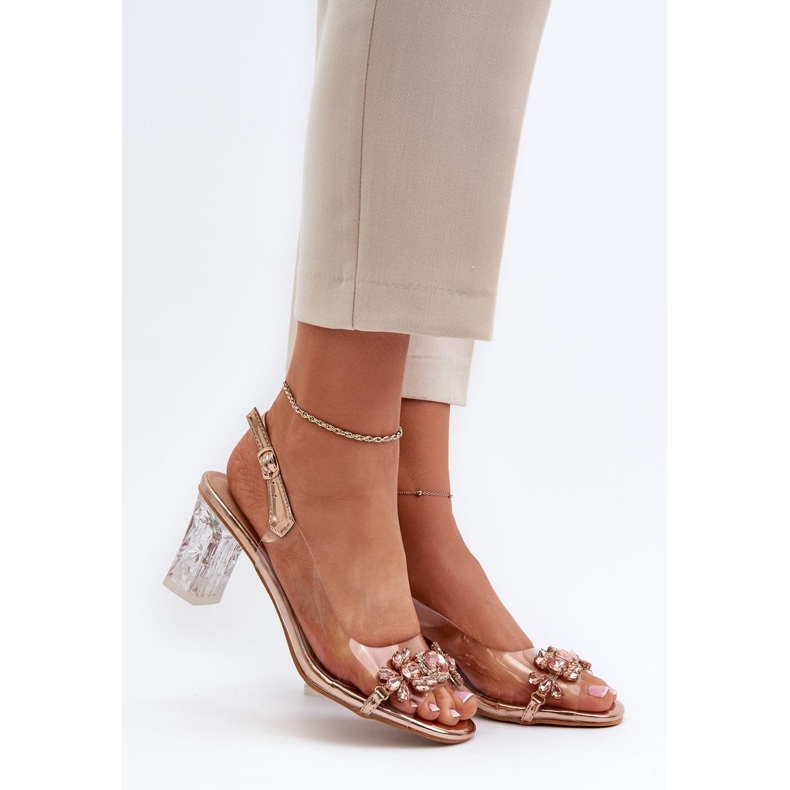 Step in style Sandály Model Da MR38-444 Pink Gold - Krok ve stylu růžový 1