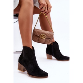 Kovbojské boty Model Lewski EV28 Black Velur - Step in style černá 2