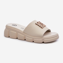Step in style Sandálové žabky Model Vinceza 41444 Béžová - Krok ve stylu béžový 2