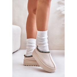 Step in style Pantofle Model Neroma 877-1 Světle béžová - Krok ve stylu béžový 3