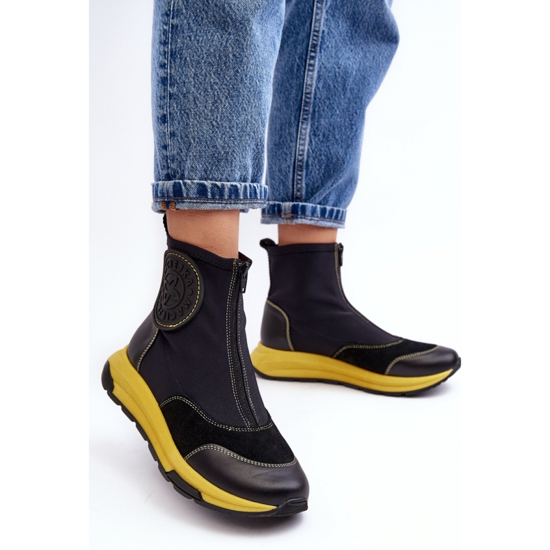 Maciejka Černé dámské kotníkové boty černá 1