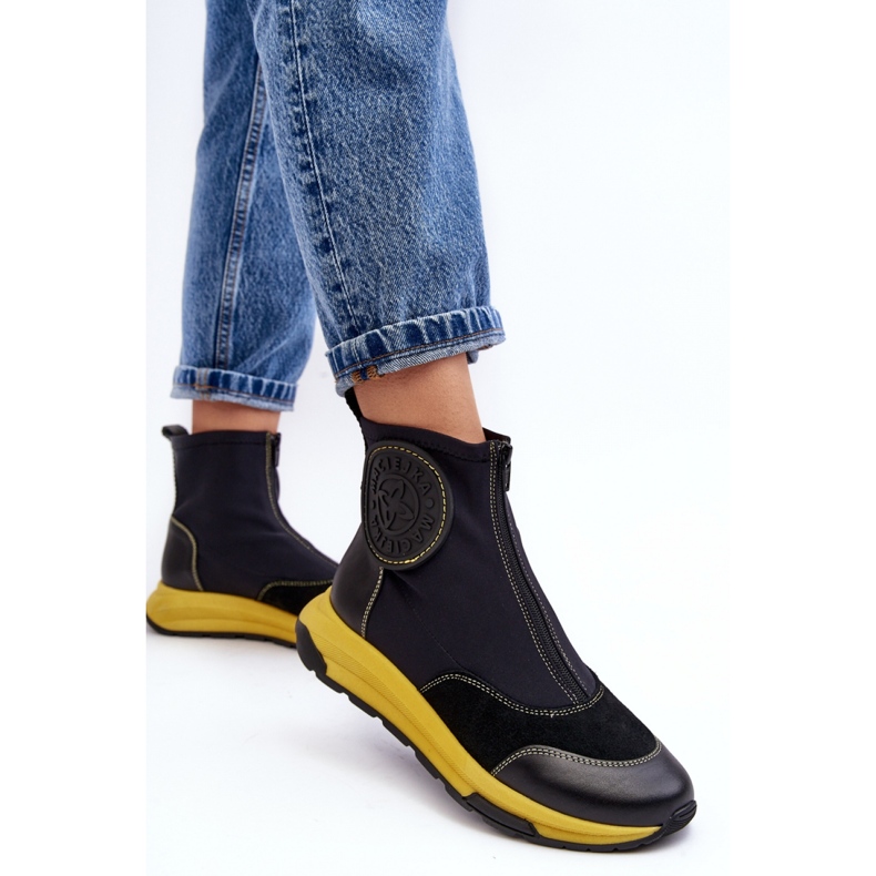 Maciejka Černé dámské kotníkové boty černá 2