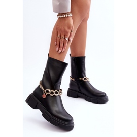 Step in style Boty Model Pugen A-767 Black - Krok ve velkém stylu černý 1