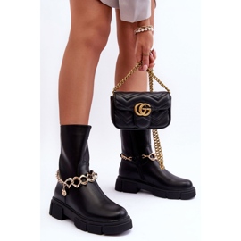 Step in style Boty Model Pugen A-767 Black - Krok ve velkém stylu černý 2