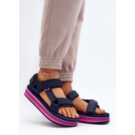Sandály Lee Cooper LCW-24-05-2754L Navy/Fuchsia modrý 1