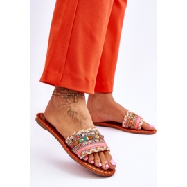 Step in style Sandálové žabky Model Bellisa CK270P Orange - Krok ve stylu pomerančový 2