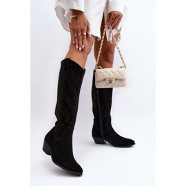 Prolamované boty Zazoo Black černý 2