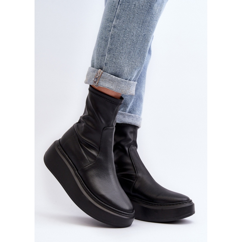 Step in style Boty Model Zazoo 3395 Black - Krok ve velkém stylu černý 1