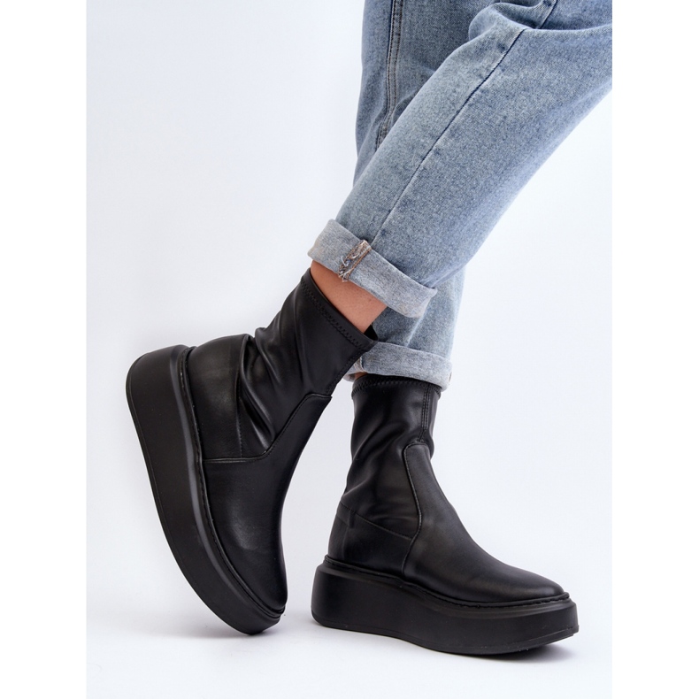 Step in style Boty Model Zazoo 3395 Black - Krok ve velkém stylu černý 2