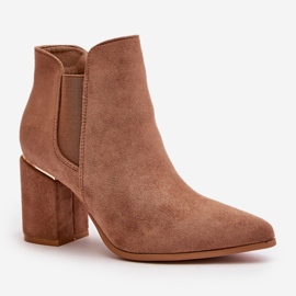 Step in style Boty Model Daivine YY-27 Brown - Krok ve velkém stylu hnědý 2