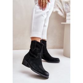 Černé dámské kovbojské boty Sergio Leone černý 1